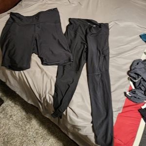 Leggings, bike shorts bundle